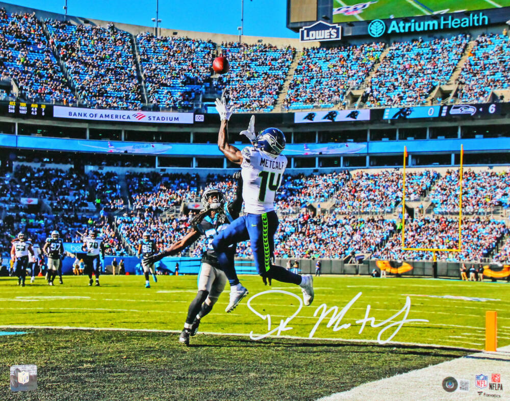 DK Metcalf Signed Seattle Seahawks 16x20 TD Catch FP Photo Poster painting-Beckett W Hologram