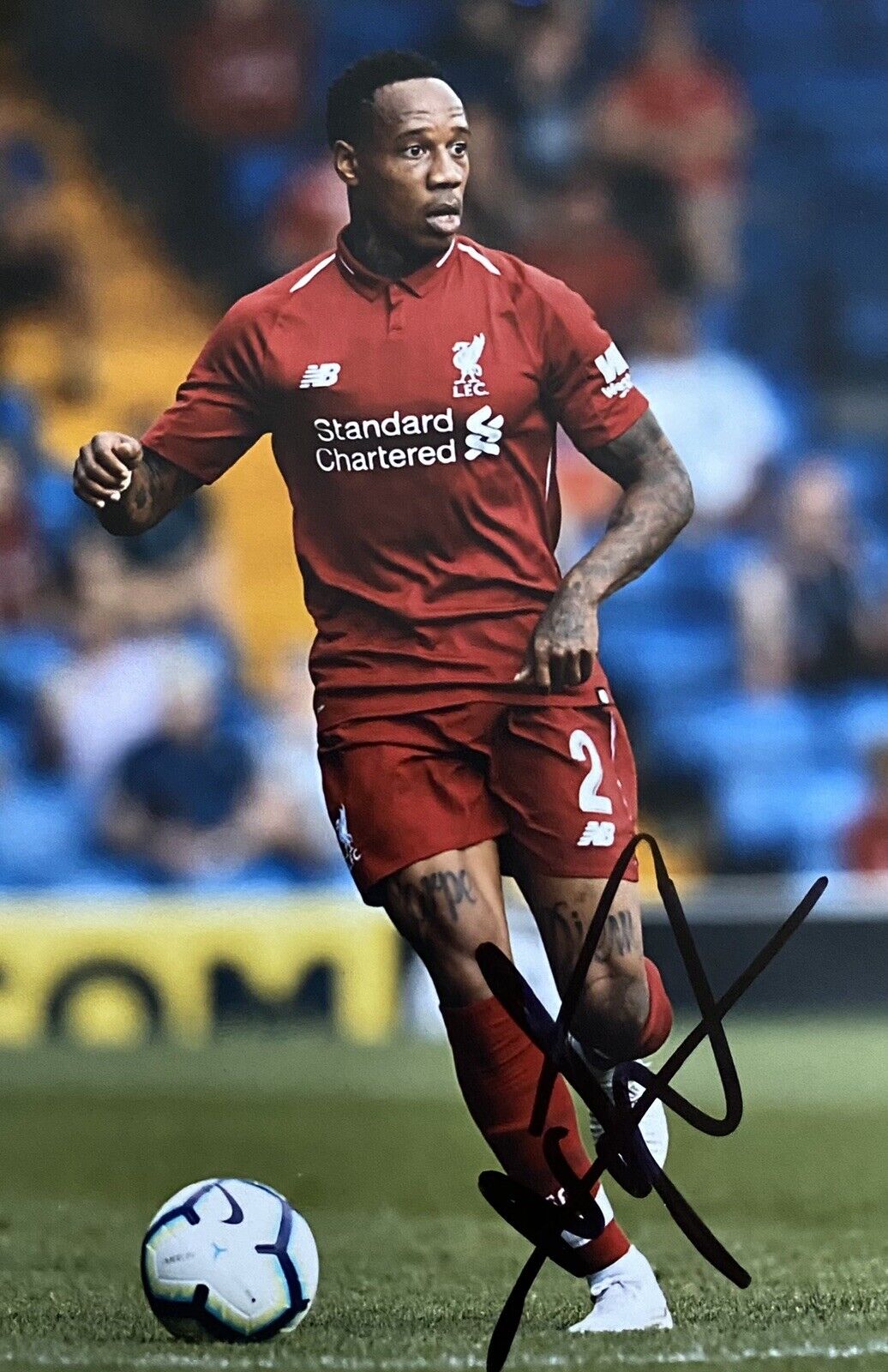 Nathaniel Clyne Genuine Hand Signed Liverpool 6X4 Photo Poster painting