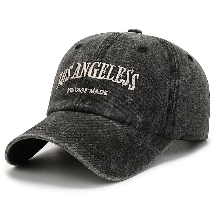 Mens Washed Cotton Baseball Cap Spring Summer Retro Letter Embroidery Snapback Caps for Women Casual Soft Top Trucker Dad Hats