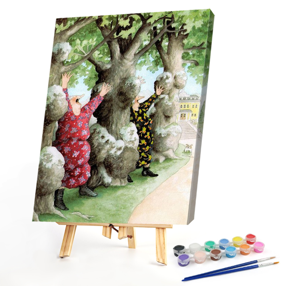 

40*50CM - Paint By Numbers - BFF Old Lady, 501 Original
