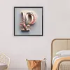 Feather Letter P-Full Round Diamond Painting 30*30CM