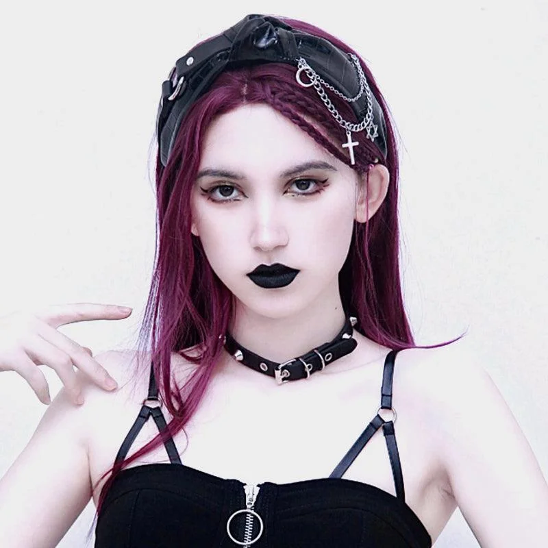 Moon Cross Chain Punk Hand Band