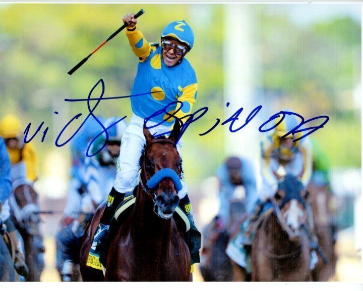 VICTOR ESPINOZA signed autographed AMERICAN PHAROAH KENTUCKY DERBY Photo Poster painting