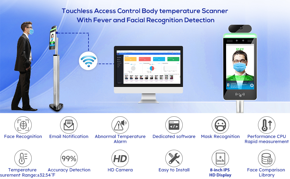 Automatic temperature detecting system 