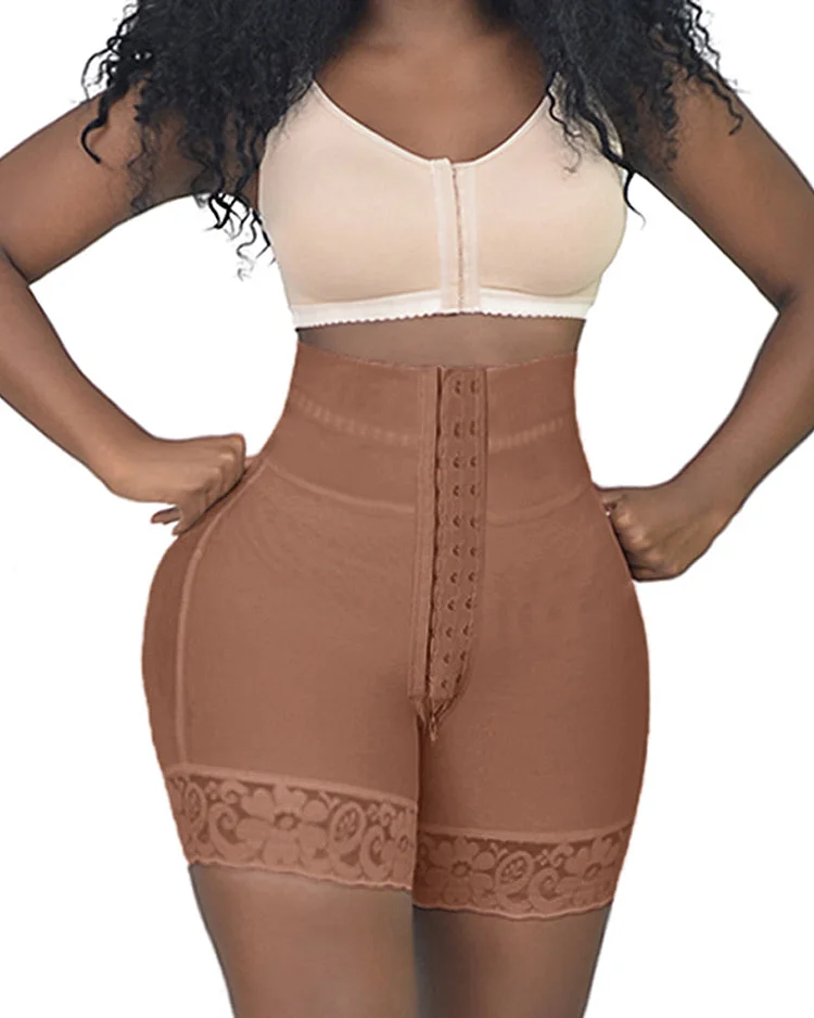 BBL Shorts Double Compression High Waisted With Mid-section Tummy Control Curvy Fit