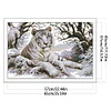>SALE<Full Embroidery Eco-cotton Thread 11CT Printed Tiger Cross Stitch Kit 65x45cm