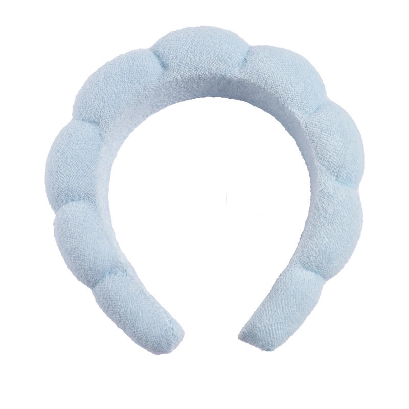 Minimalist Women’s Color Block Towel Velvet Spa Headband