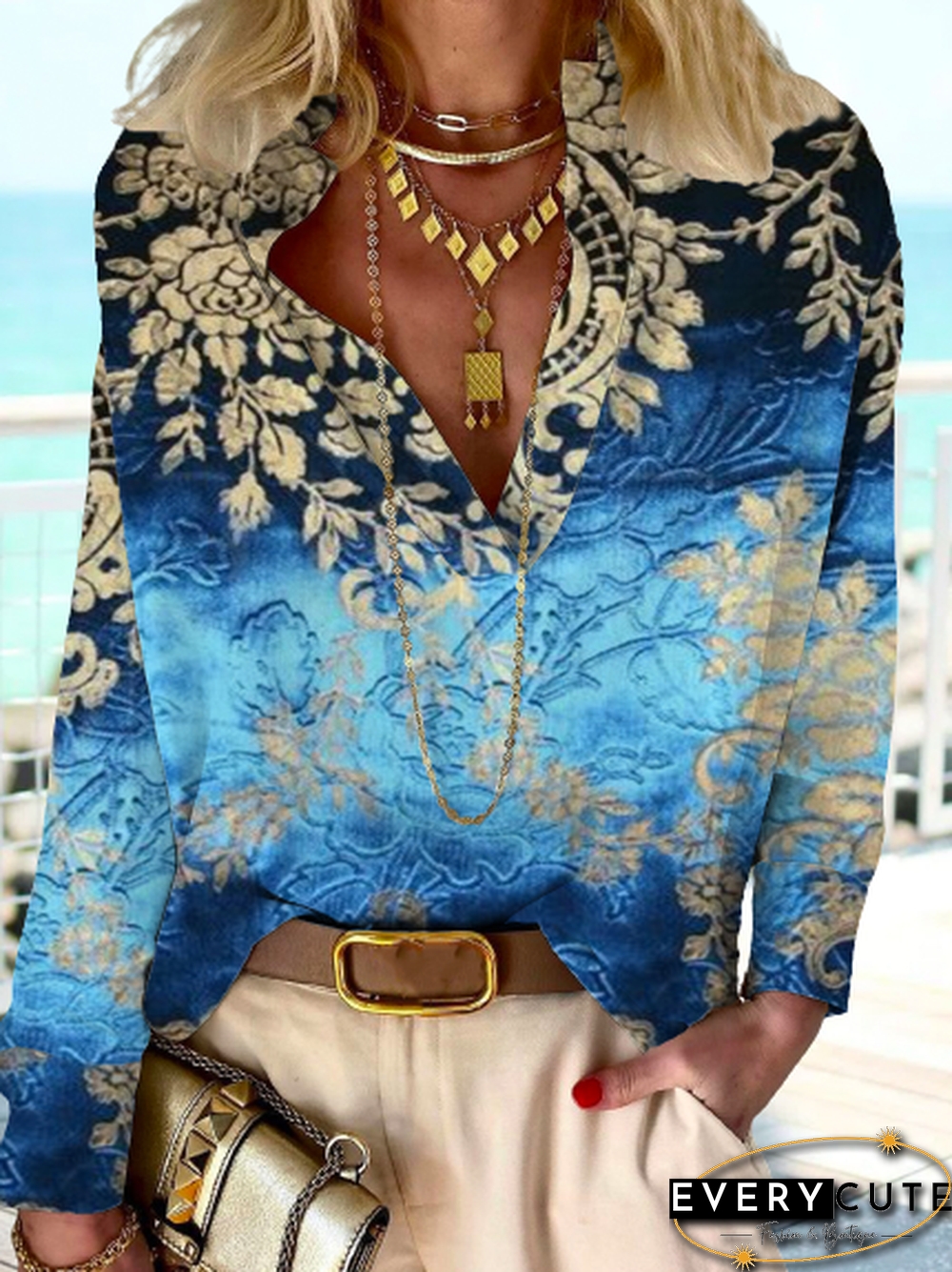 Loose Casual Ethnic Tops