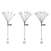 Solar Powered Firework Garden Lights Waterproof Decorative Starburst Fairy Light Easy To Install for Outside Patio Backyard Yard Walkway Decor