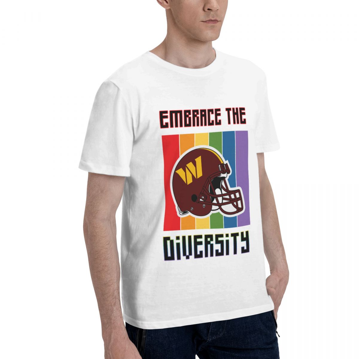 Washington Commanders Embrace The Diversity Cotton T-Shirt Men's