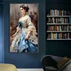 (45*75cm)Girl - Round AB Drill Diamond Painting