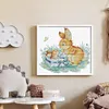 Bunny-14CT Stamped Cross Stitch 32*29cm/12.6*11.42in tapestrymarket