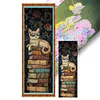 Cat On Pile Of Books-11CT Stamped Cross Stitch 30*90cm/11.81*35.43in(Big Size)