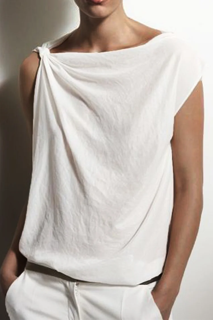Solid Sleeveless Top