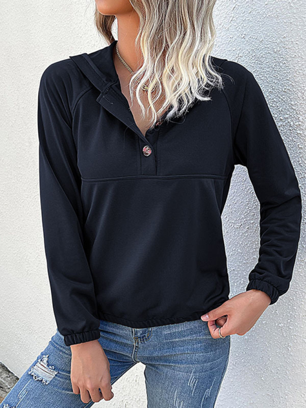 Mature Women Casual Hooded Autumn-Winter Women's Sweatshirt
