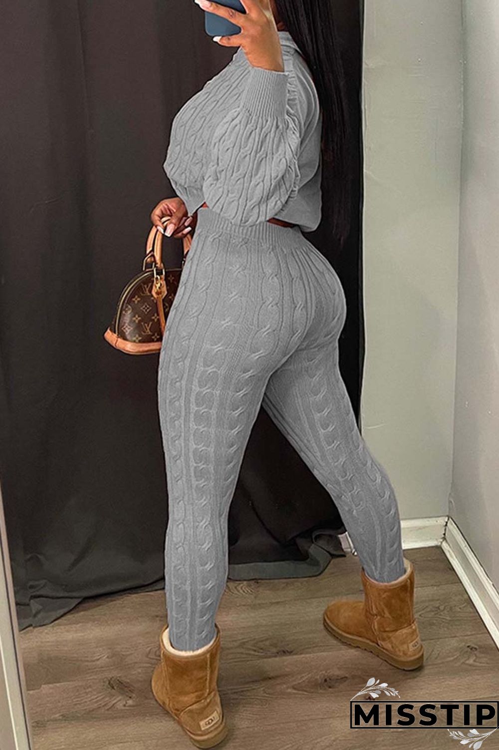 Black Casual Solid Patchwork Hooded Collar Long Sleeve Two Pieces