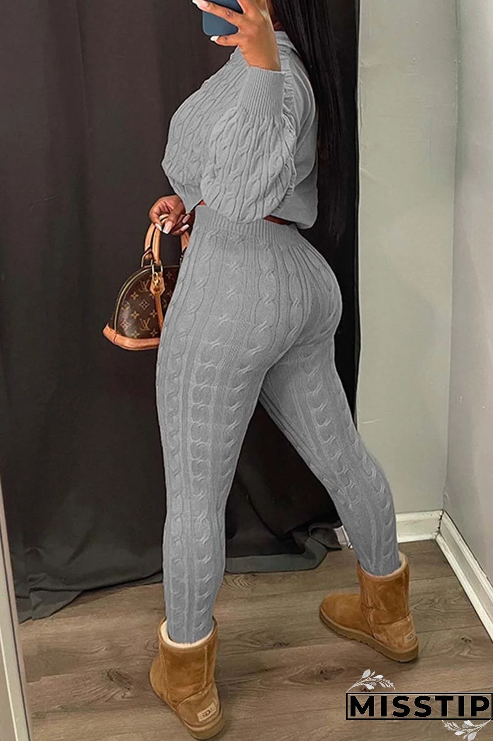 Black Casual Solid Patchwork Hooded Collar Long Sleeve Two Pieces