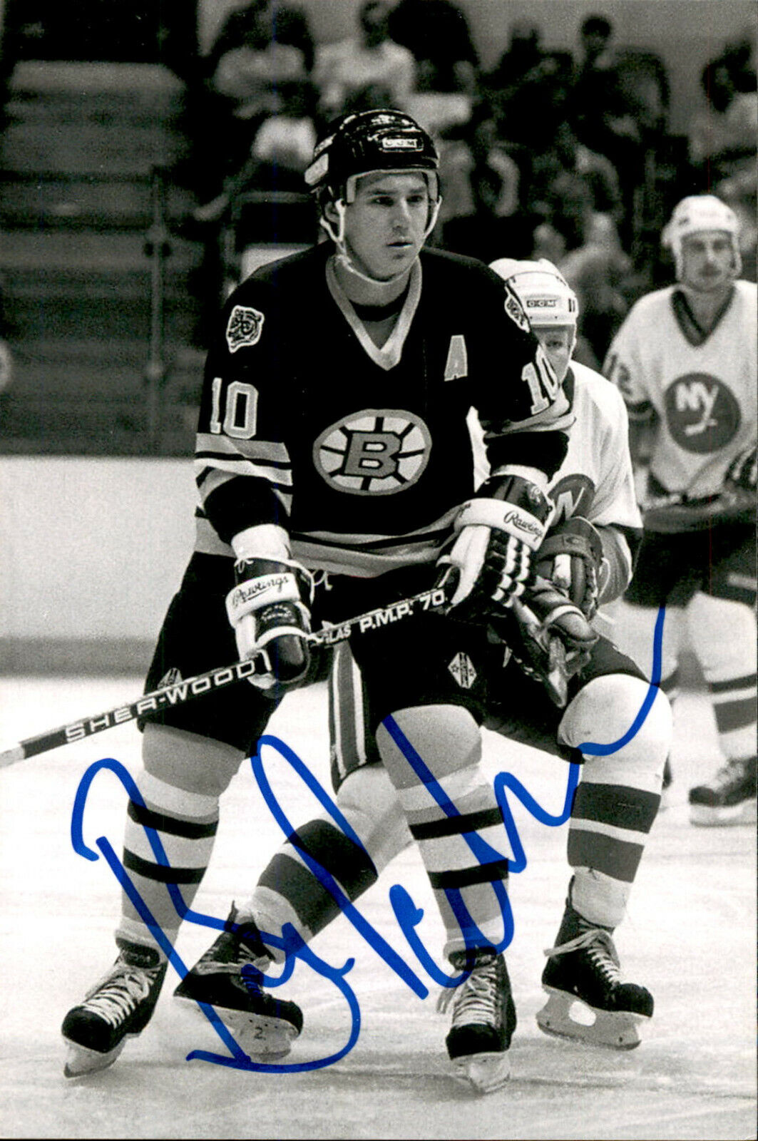 Barry Pederson SIGNED autographed 4x6 Photo Poster painting BOSTON BRUINS #4