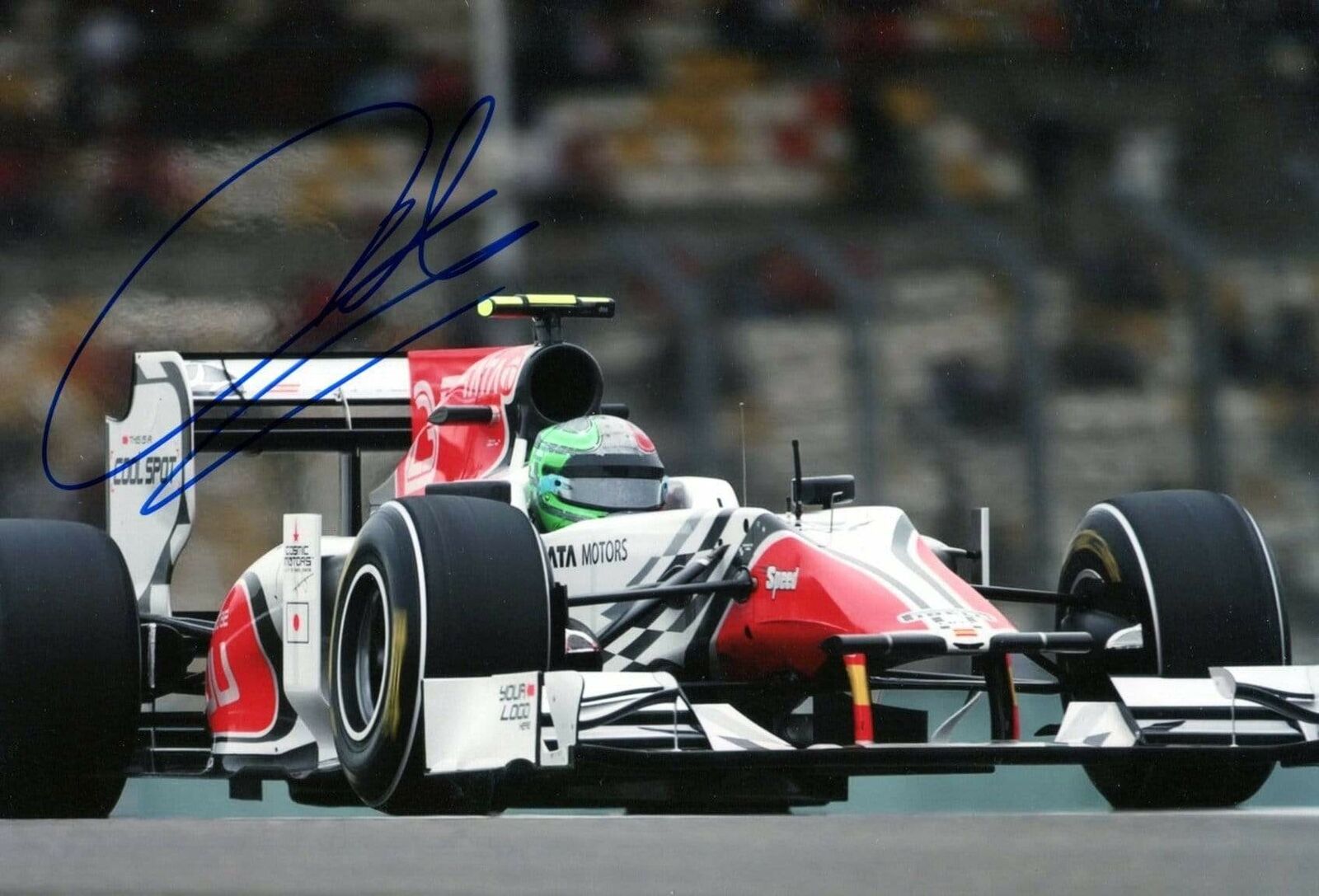 FORMULA ONE Vitantonio Liuzzi HRT F1 TEAM 2011 autograph, In-Person signed Photo Poster painting