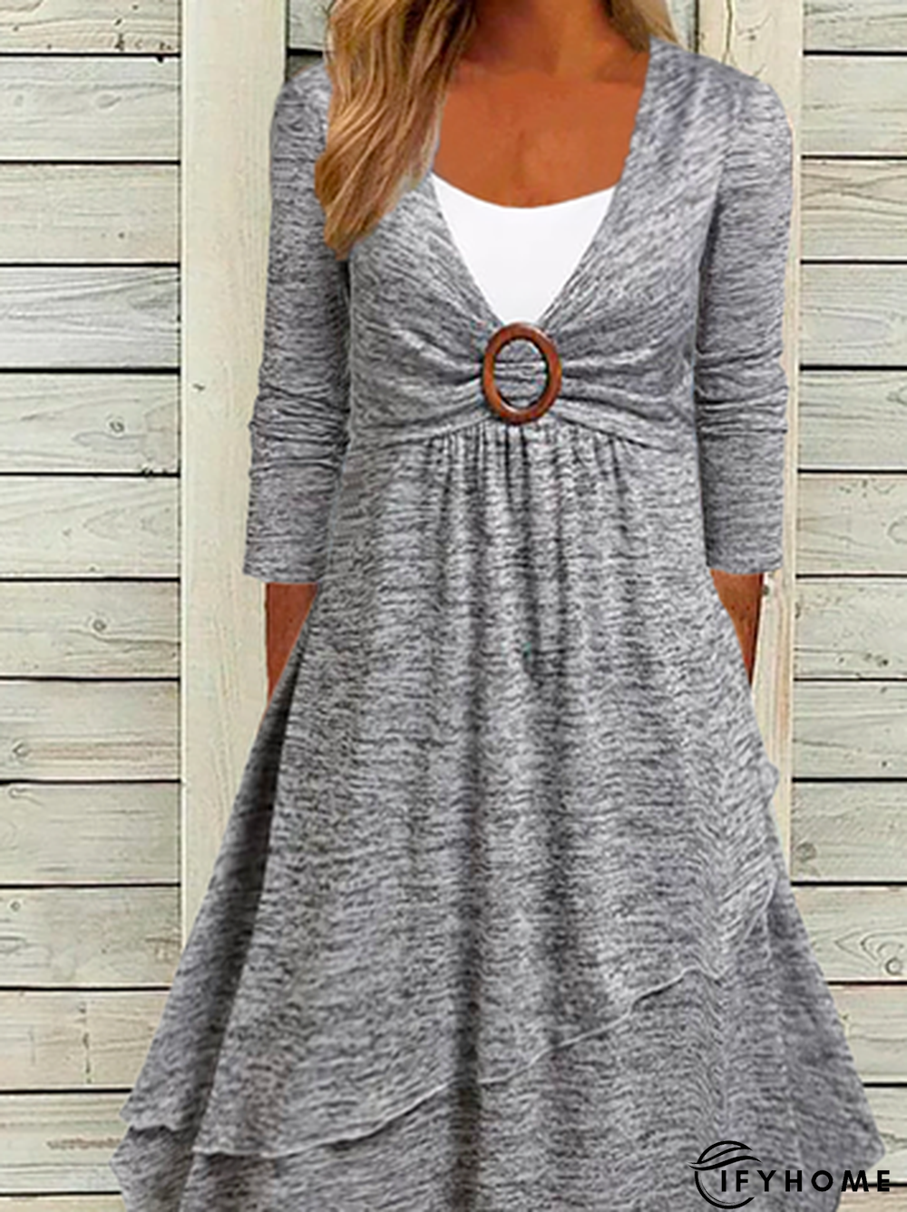 Casual Plain Dress | IFYHOME
