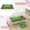 DIY-Blumen-Grasland-Muster Diamant-Malset-Aufbewahrungsbox f&uuml;r erwachsene Anf&auml;nger