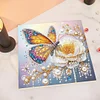 (Pre-Framed)Butterfly Flower-Special Shape Diamond Painting Kit(25x25cm)
