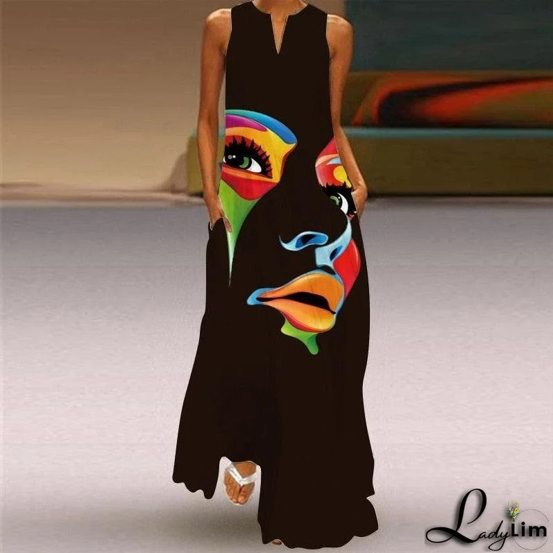 Long Face Dress