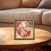 Diamond Painting Special Shaped Drill Roses and Goldfish With Frame(8.46x8.46inch)