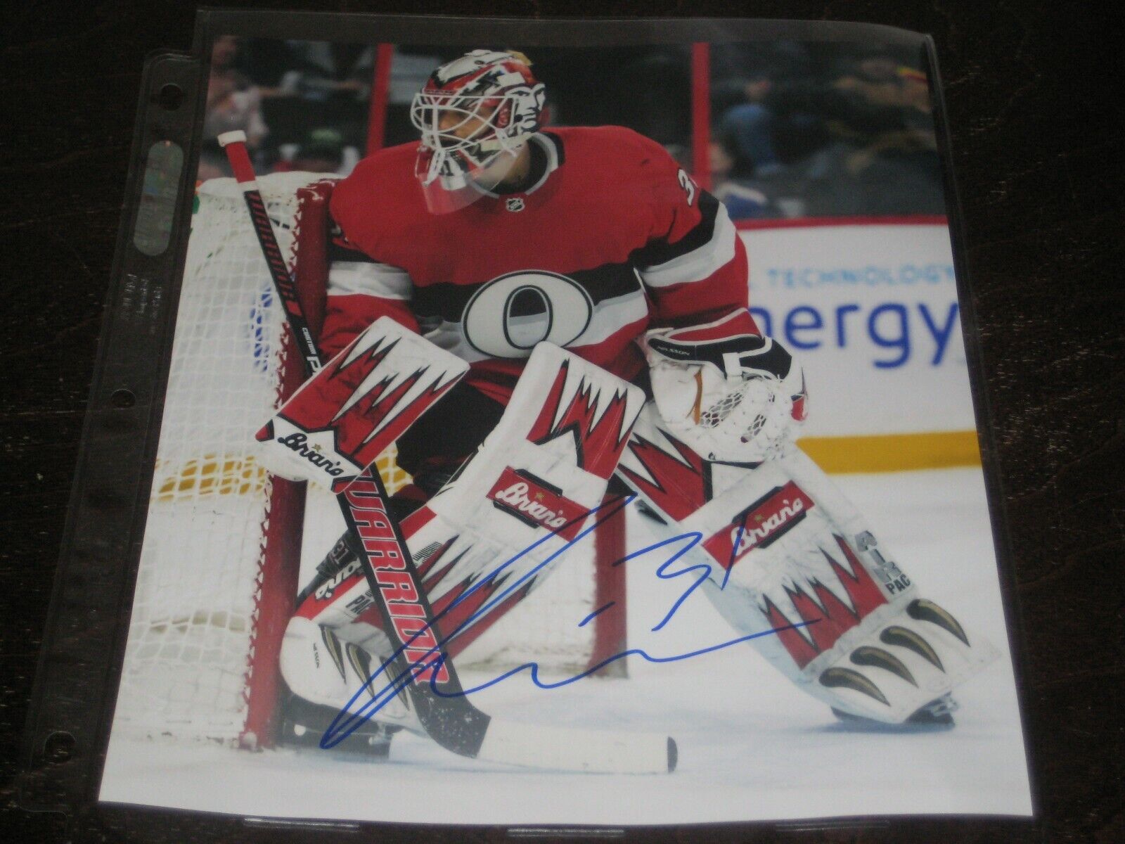 ANDERS NILSSON autographed OTTAWA SENATORS 8X10 Photo Poster painting #5