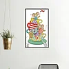 Mouse-14CT Stamped Cross Stitch 20*32cm/7.87*12.6in