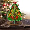 3D Double Sided Drills Diamond Painting Xmas Tree DIY Special Shaped Desk Ornament Kits