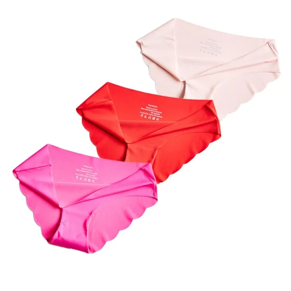 3Pcs/lot Seamless Panty Set Underwear Low-Rise Briefs Female Comfort Intimates Fashion Female Lingerie Drop Shipping