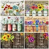 (40*50cm)Sunflower Letters - Full Round Drill Diamond Painting