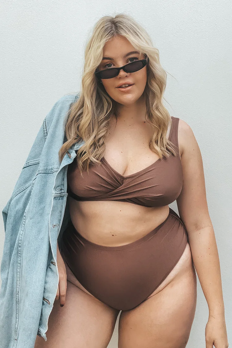 Strawberry Fields High Waist Tummy Control Plus Size Bikini