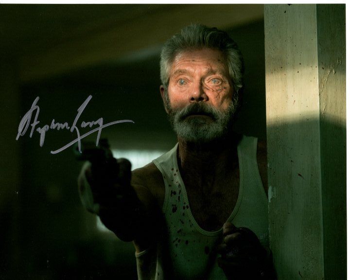 STEPHEN LANG signed autographed DON'T BREATHE THE BLIND MAN 8x10 Photo Poster painting