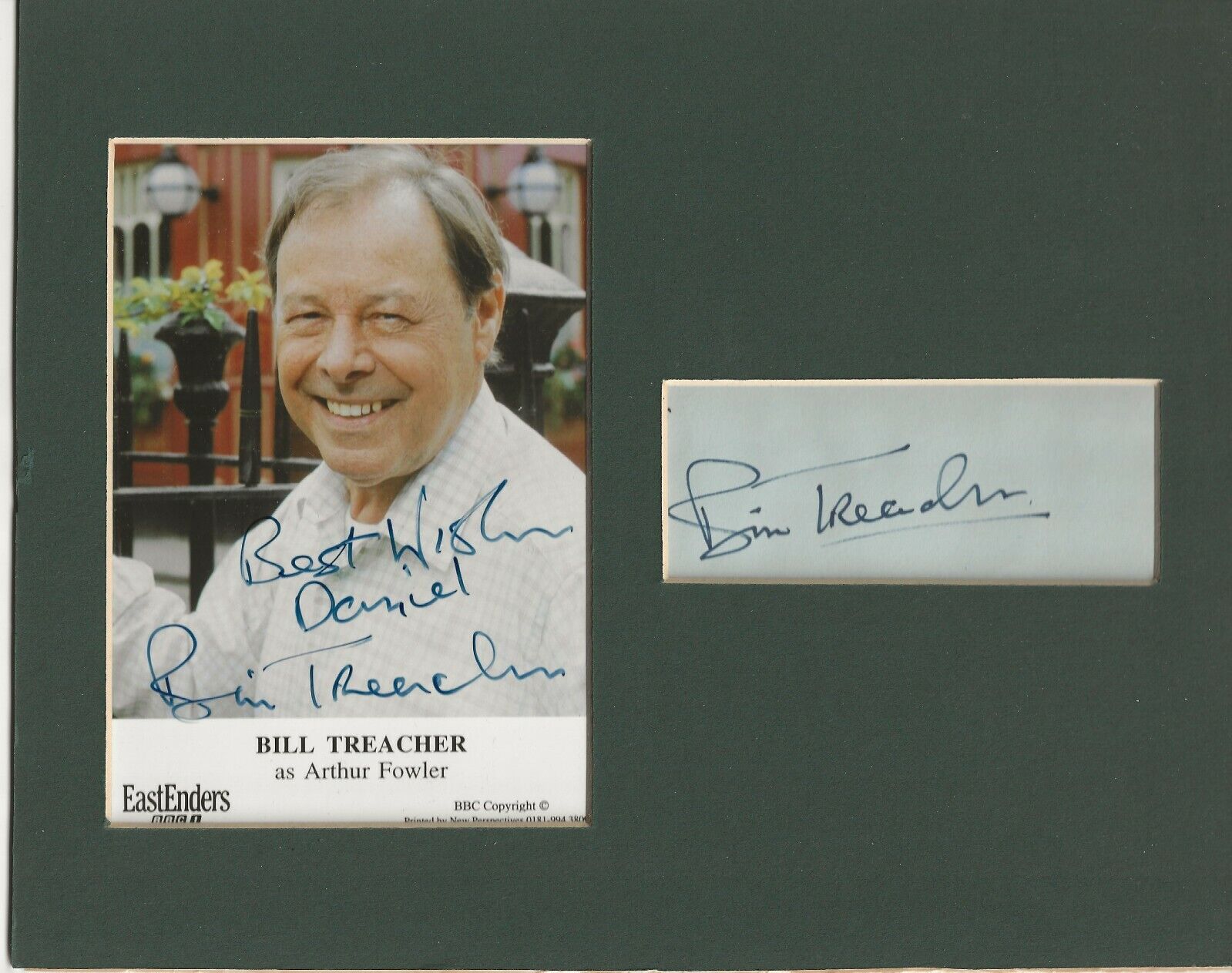 Bill Treacher eastenders genuine authentic autograph signature and Photo Poster painting AFTAL