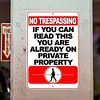 No Trespassing - Vintage Metal Signs - 20*30cm/30*40cm - Warning