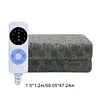 Plush Electric Blanket Winter Warm Throw Single Velvet Smart Office Grey Blanket
