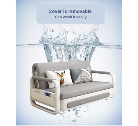 Sofá cama plegable multifuncional con asa