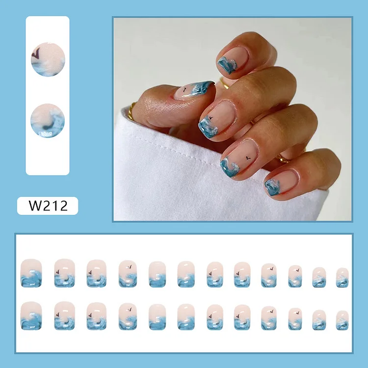 Blue Wave Press-On Nails
