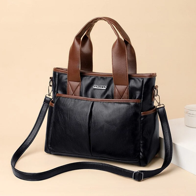 Newposs High Quality Women's Soft Leather Shoulder Bags Multi-Layer Classic Crossbody Bag Luxury Designer Handbag and Purse
