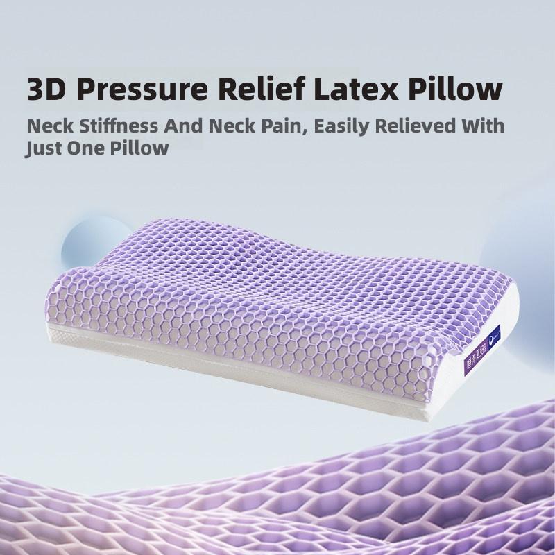 3D Pressure Relief Contour Pillow for Neck Pain and Stiffness Support
