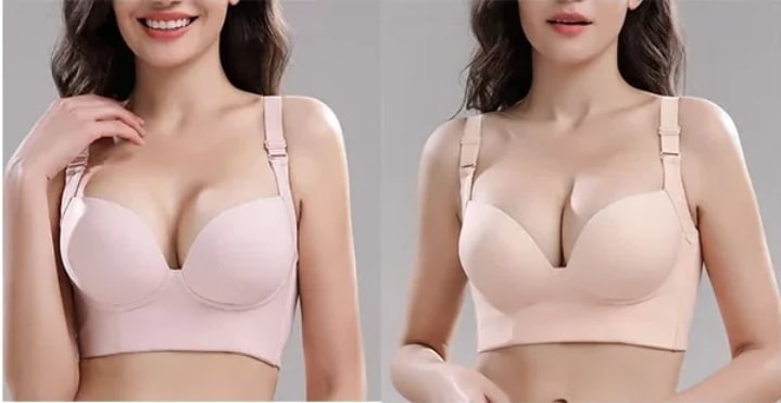 Aturnhorten Fashion Deep Cup Bra - Bra with shapewear incorporated (Size runs the same as regular bras)