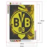 Borussia dortmund logo-carr&eacute; drill peinture diamant-30*40cm