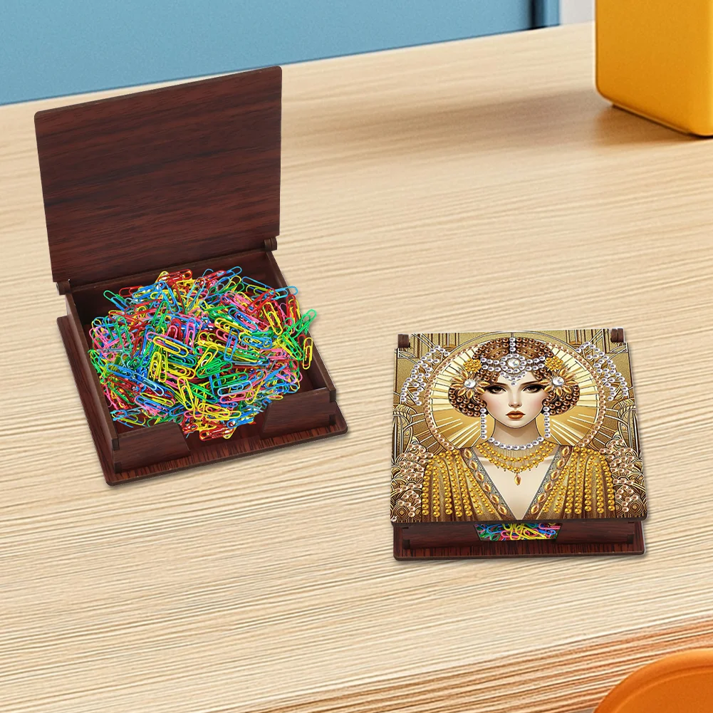 DIY Elegant Lady Diamond Painting Note Box Paper 160 Sheets of Paper for DIY Art Craft