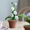 DIY Handmade Twist Stick Craft Small Potted Plants Chenille Stems Craft Pipe Cleaners Gift Decor Set
