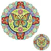 Acrylic DIY Dual-Layer 360 Rotating Diamond Art Fridge Magnet Butterfly Mandalas Diamond Painting Magnets DIY Art Fridge Magnet Refrigerator Sticker Crystal Art Craft for Adults Beginners Home Decors