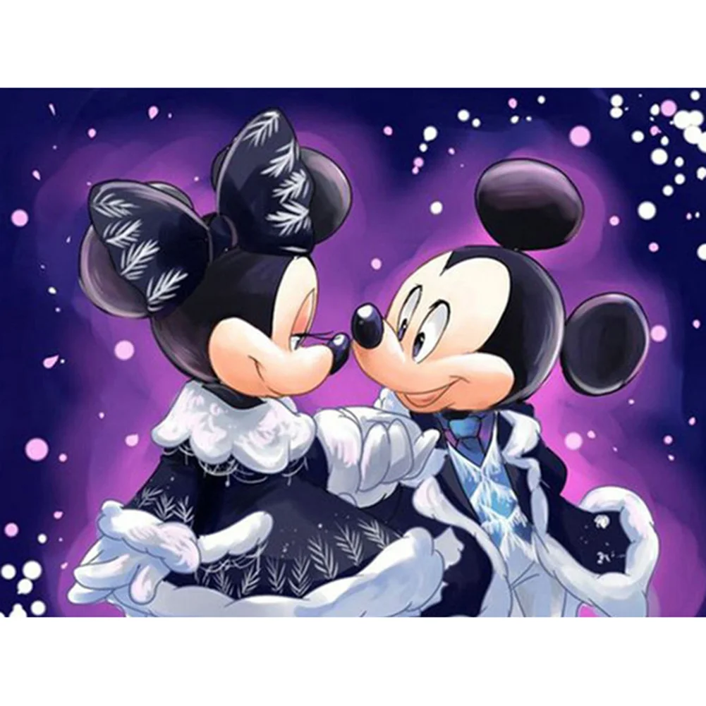 Full Round Diamond Painting - Mickey and Minnie(30*40cm)
