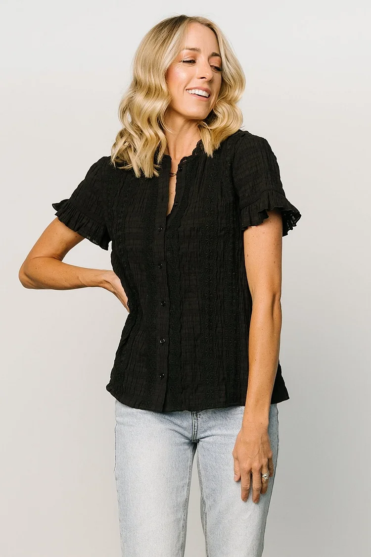 Lace Top - Black