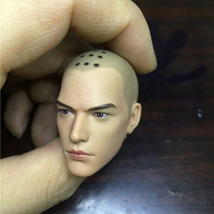 Holy Monk 1/6 Unpainted Male Head Sculpt Model Fit 12" Figure Body Head Carving
